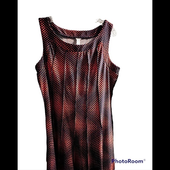 Whimsigoth orange and black dress Size Medium, fit and flare Goth - Picture 1 of 6